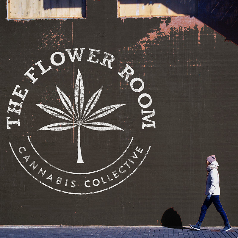 Brand Design for The Flower Room Cannabis Dispensary Bend Oregon Tumalo