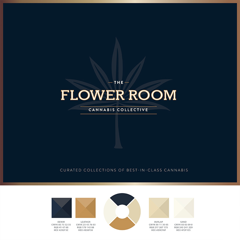 Brand Design for The Flower Room Cannabis Dispensary Bend Oregon Tumalo