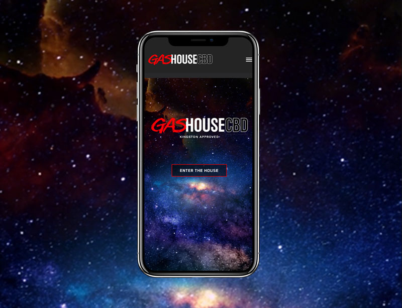 Website design for GasHouse CBD woocommerce online store