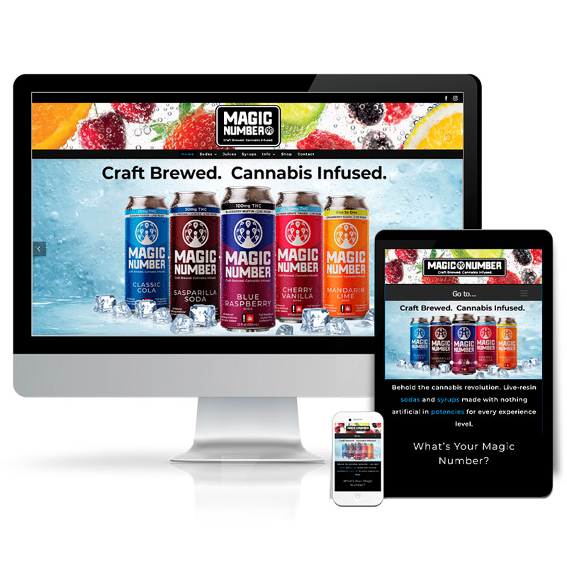 Magic Number website design