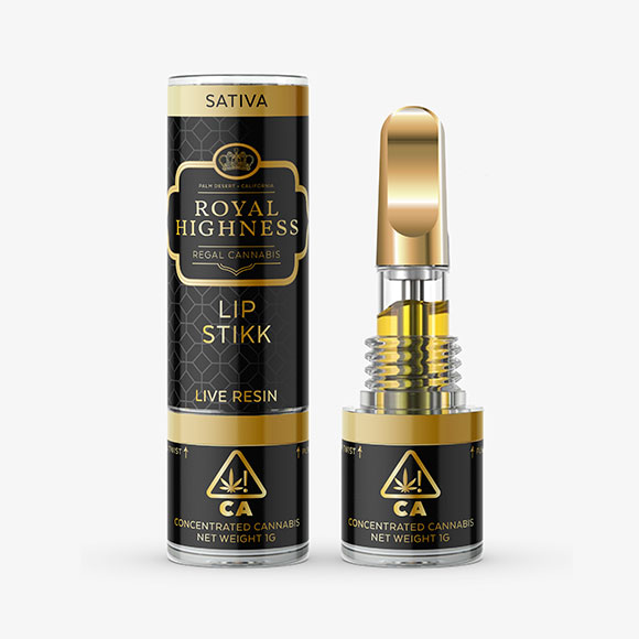 Vape packaging design for Royal Highness Cannabis by Anouk Tapper CMA Brand Creative