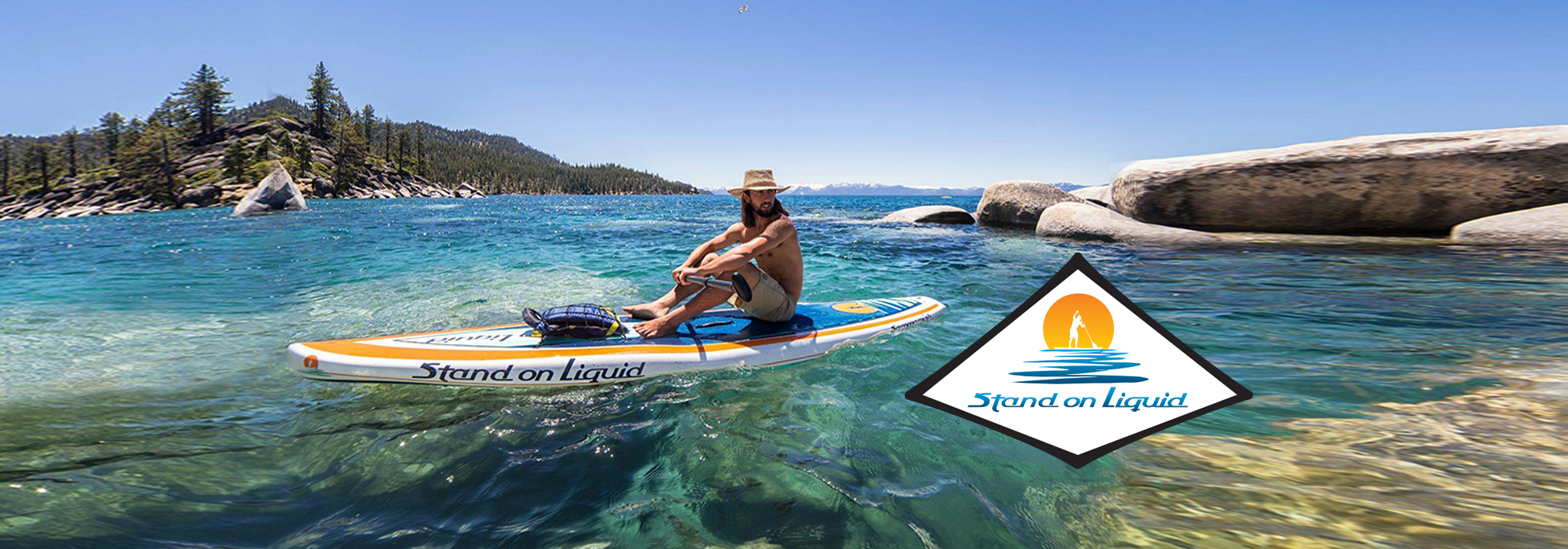 Brand design and product graphic for Stand On Liquid paddleboards
