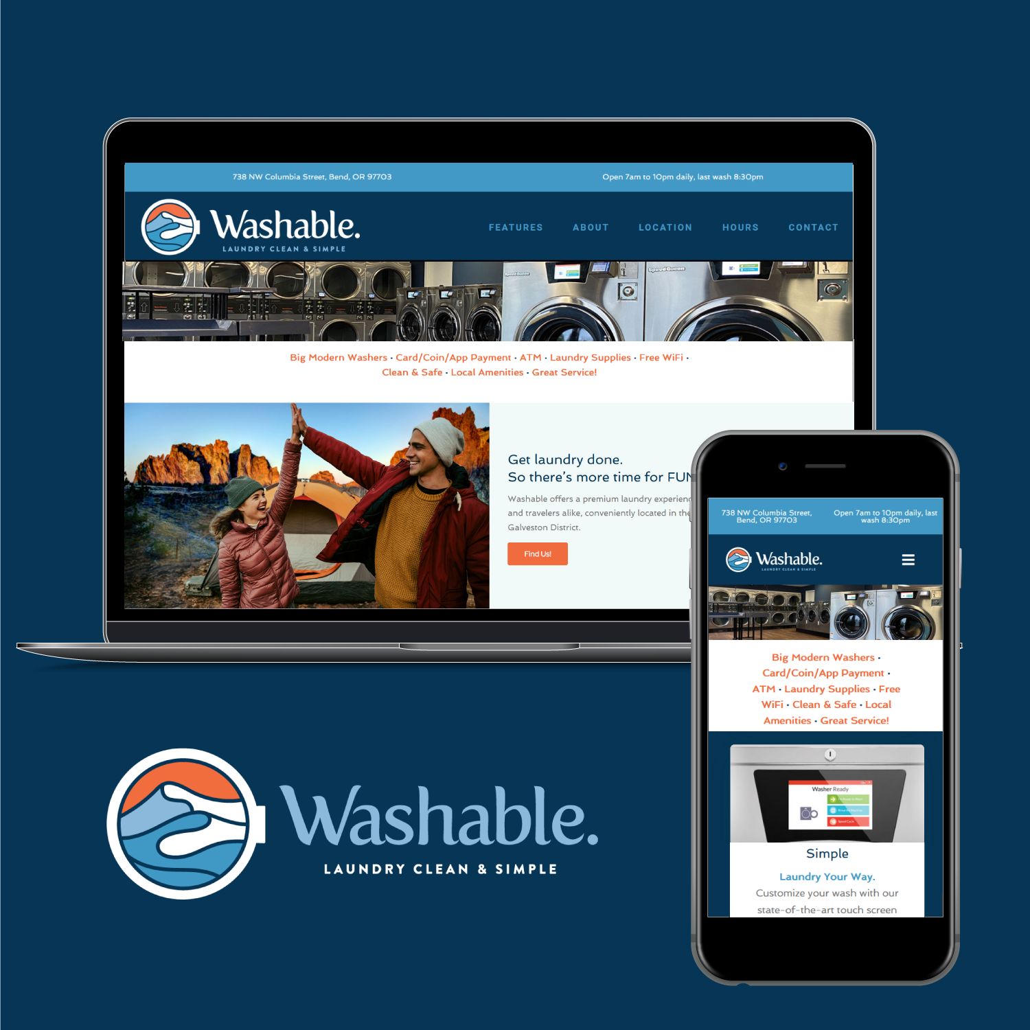 Washable website design by Anouk Tapper, CMA Brand Creative
